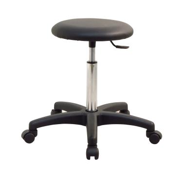 Tabouret professionnel atelier bas en vinyle sur roulettes